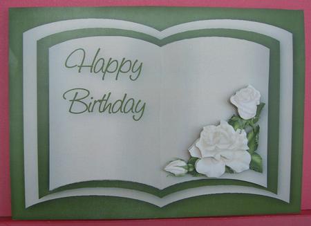 Birthday Roses Book Sheet by Eunice Roberts