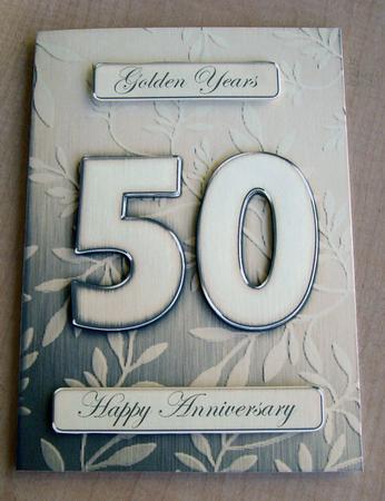 A5 Elegant Metallic Words Quick Card with 3D Decoupage by Eunice Roberts