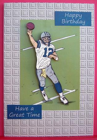 American Football 1 (silver & White) - Decoupage by Eunice Roberts