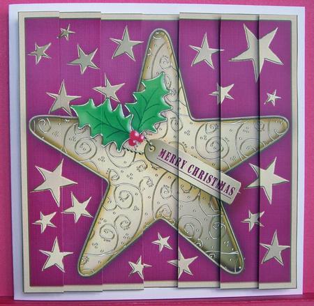 Xmas Star Side Stacker Topper by Eunice Roberts