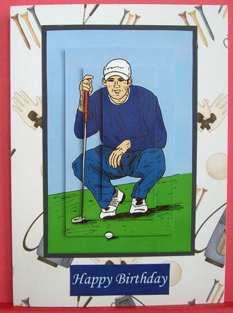 Golfer - Pyramage by Eunice Roberts