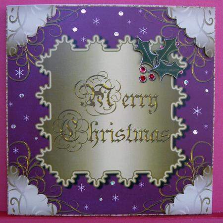 Large Christmas Topper with Swirls & Snowflakes 8 by Eunice Roberts
