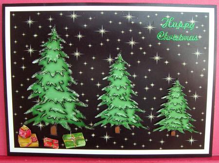 Christmas Trees No 3 by Eunice Roberts