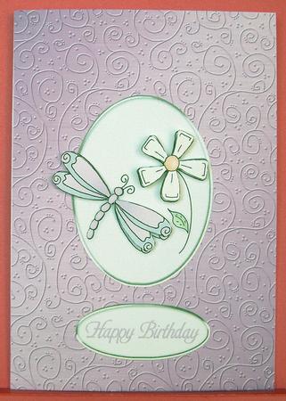 'metallic Swirls Embossed' Backing Paper by Eunice Roberts