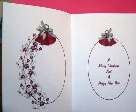 Red Xmas Bells Insert by Eunice Roberts