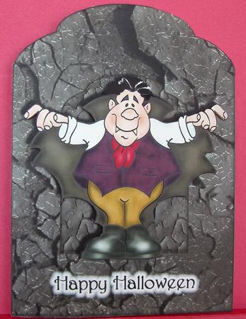 Dracula Scalloped Top Quick Card by Eunice Roberts