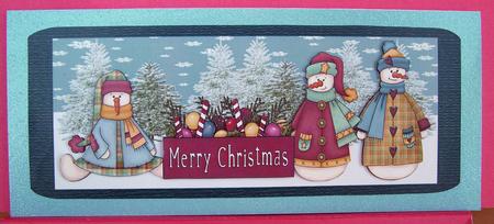 Merry Christmas Snowman by Eunice Roberts
