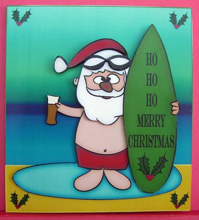Surfing Santa by Eunice Roberts