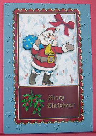 Santa with His Sack Red by Eunice Roberts