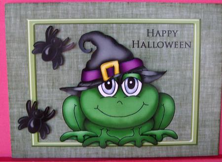 Cute Halloween Frog by Eunice Roberts