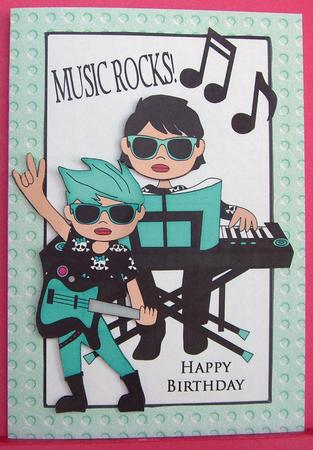 Music Rocks! in Funky Colours by Eunice Roberts
