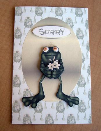 Sorry Frog Vellum by Eunice Roberts