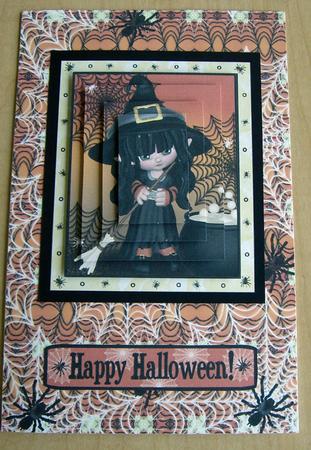 Halloween Spider Backing by Eunice Roberts