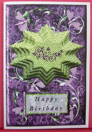 Purple & Lime Topper with Star Stackers by Eunice Roberts