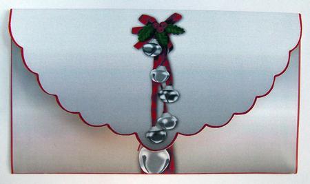 Jingle Bells Christmas Money Gift Wallet by Eunice Roberts