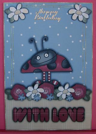 Love Bug Card Front by Eunice Roberts