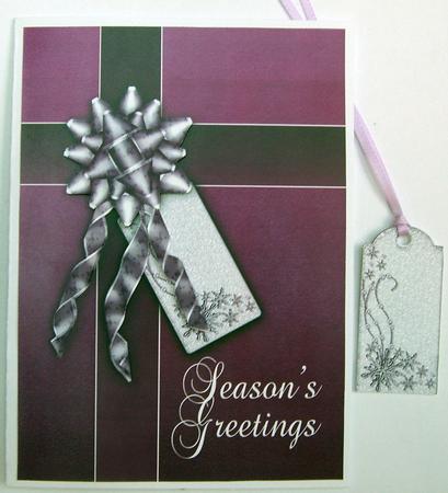 A Simple But Elegant Christmas Card Front by Eunice Roberts