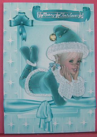 I Wonder What I Am Having for Christmas, Cute Girl by Eunice Roberts