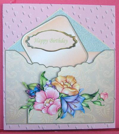 Lily and Rose Note Envelope Topper by Eunice Roberts