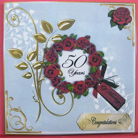 Golden Wedding Anniversary - Wife, Mum & Dad or General by Eunice Roberts