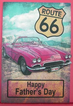 Chevy Route 66 Father's Day by Eunice Roberts