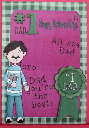Happy Fathers Day No 1 Dad 11 by Eunice Roberts