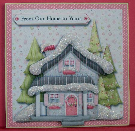 From Our Home to Yours Decoupaged Christmas House by Eunice Roberts