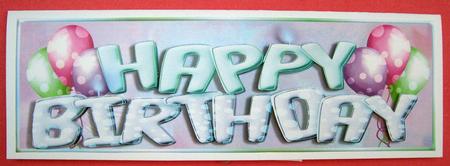 Happy Birthday Boy Large Dl Card by Eunice Roberts