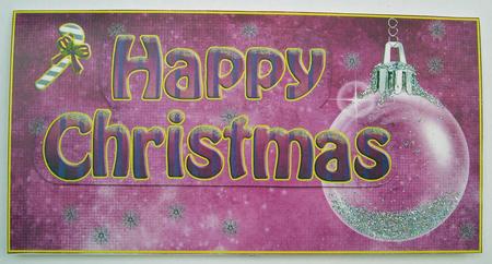 Crystal Bauble Happy Christmas by Eunice Roberts