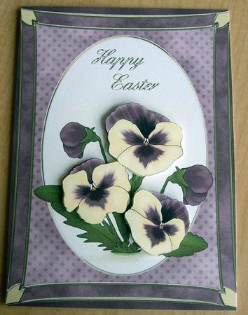 A4 Pansy - Easter by Eunice Roberts