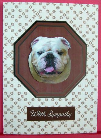 Bulldog Plaque & Stand by Eunice Roberts
