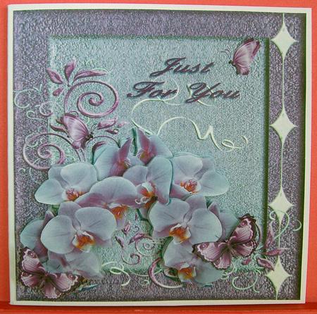Orchids Just for You with Decoupage by Eunice Roberts