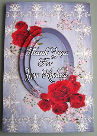 Thank You with Roses by Eunice Roberts