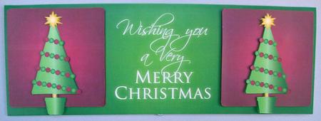 Large Dl Christmas Tree Card 2 by Eunice Roberts