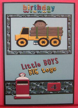 Truck for a 4 Year Old Boy A4 by Eunice Roberts