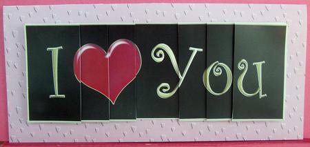 Dl I Love You with Side Stacker Topper by Eunice Roberts