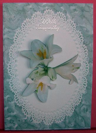 Floral Lily Quick Card by Eunice Roberts
