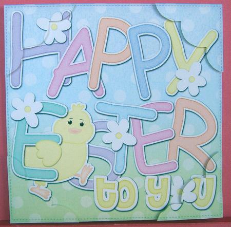 8x8 Happy Easter to You Easter Chick Felties by Eunice Roberts