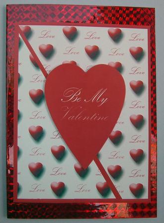 Valentine Heart Card Front by Eunice Roberts