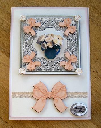 Cream Bows and Roses by Eunice Roberts
