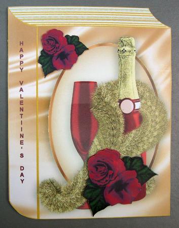 Champagne and Roses in a Gold Frame by Eunice Roberts