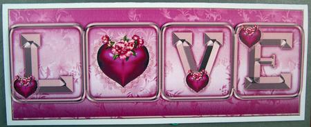 Valentine's Day Quick Card or Love or Romance by Eunice Roberts