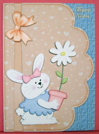 A4 Little Bunny Felties Scalloped Edge by Eunice Roberts