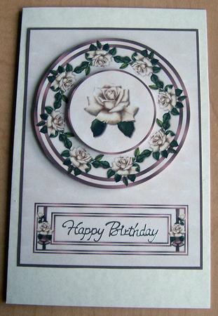 Antique Roses & Ivory Brocade by Eunice Roberts