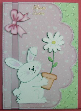 A4 Little Bunny Felties Scalloped Edge by Eunice Roberts