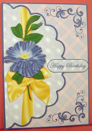 Pretty Periwinkle Envelope Card by Eunice Roberts