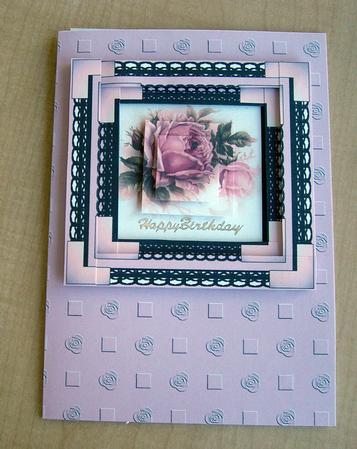 Spiral Pyramid Vintage Apricot Rose by Eunice Roberts
