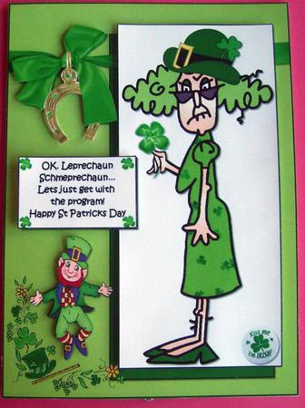 Stella is Ready for Paddy's Day Quick Card by Eunice Roberts