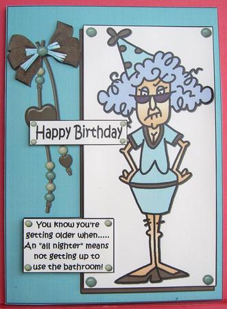 Stella Knows She's Getting Older Quick Card by Eunice Roberts