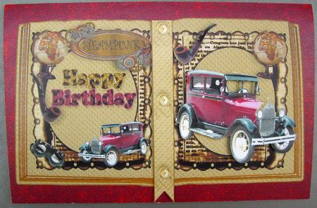 Vintage and Nostalgia Car, and Accessories Open Book A4 by Eunice Roberts